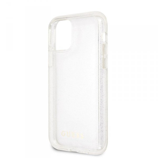 Guess Glitter Case - Etui iPhone 11 Pro (Silver)