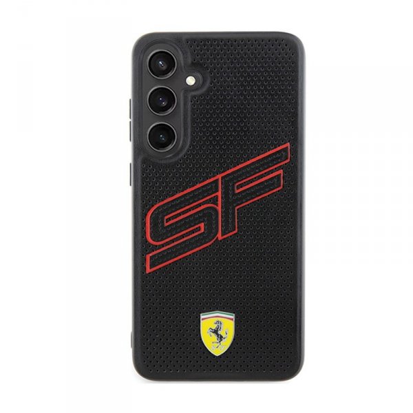 Ferrari Big SF Perforated - Etui Samsung Galaxy S24 (czarny)
