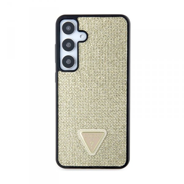 Guess Rhinestone Triangle - Etui Samsung Galaxy S24 (złoty)