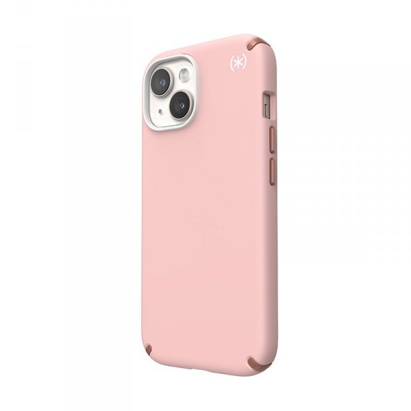 Speck Presidio2 Pro Magsafe - Etui iPhone 16e / iPhone 15 / iPhone 14 / iPhone 13 (Dahlia Pink / Rose Copper / White)