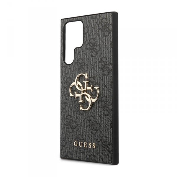Guess 4G Big Metal Logo - Etui Samsung Galaxy S23 Ultra (szary)