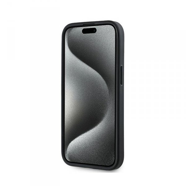 Karl Lagerfeld Diagonal Quilted Script - Etui iPhone 13 (czarny)