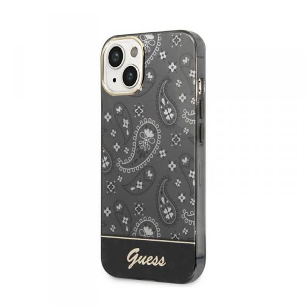 Guess Bandana Paisley - Etui iPhone 14 Plus (czarny)
