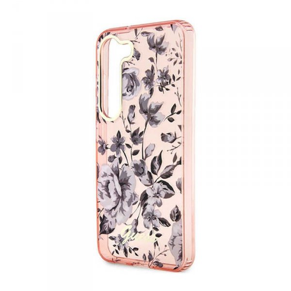 Guess Flower Collection - Etui Samsung Galaxy S23+ (różowy)