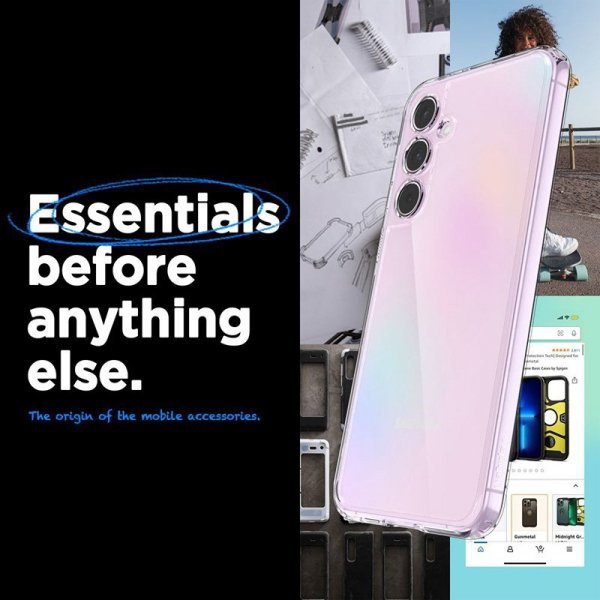 Spigen Ultra Hybrid - Etui do Samsung Galaxy A55 5G (Przezroczysty)