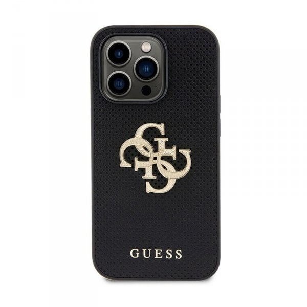 Guess 4G Strass Metal Logo - Etui iPhone 15 Pro Max (srebrny)