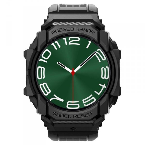 Spigen Rugged Armor Pro - Pasek + etui do Samsung Galaxy Watch Ultra 47 mm (Matte Black)