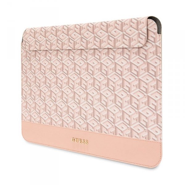 Guess GCube Stripes Computer Sleeve - Etui na notebooka 14&quot; (Różowy)