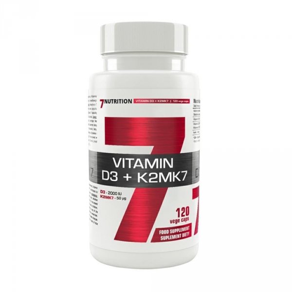 7Nutrition Vitamin D3+K2 120 caps