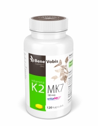 BeneVobis - Witamina K2 MK7 (vitaMK7®) 100mcg z NATTO - 120 kaps.