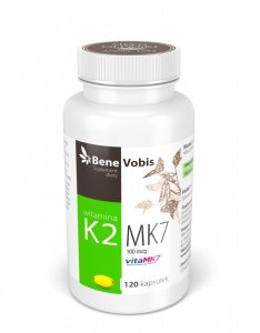 BeneVobis - Witamina K2 MK7 (vitaMK7®) 100mcg z NATTO - 120 kaps. 