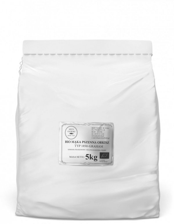 Mąka pszenna orkiszowa typ 1850 (graham) BIO - 5kg