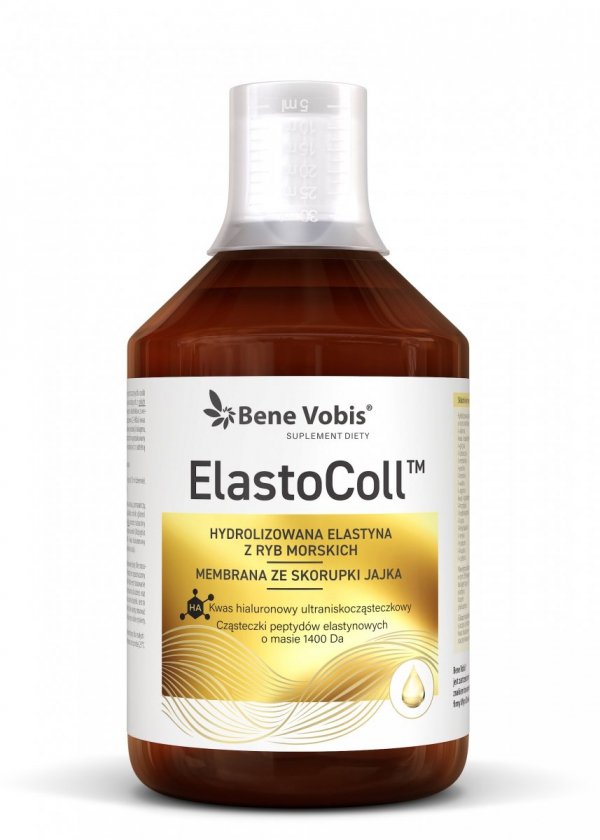 ElastoColl™ - Hydrolizowana elastyna z ryb morskich i Kolagen z membrany skorupki jajka - 500 ml 