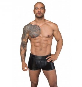 H058 Shorts made of powerwetlook and 3D net S