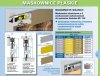 Maskownica do prowadnicy H2 drzwi 1800mm złota płaska herkules