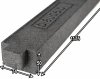 Podwalina 50x74x1175mm do okien drzwi profil cokołowy łączony Belka blaugelb Meesenburg Listwa parapetowa triotherm