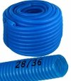 Peszel rura karbowana 28/36mm 50m niebieska do rur pex pp kabli przewodów 320N osłonowa