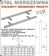 Pochwyt jednos inox nierdzewny 1300/1800 45st