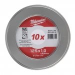 10x Tarcza cieńka tnąca do metalu PRO+ 125x 1x22,2