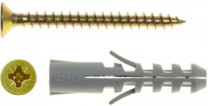 WX5+US3X30/100 Spreizdübel WX+Senkkopfschraube Dübel mit Schraube