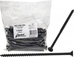 Schnellbauschraube Gipskarton Holz NGC 4,8x120 100Stk. Bauschraube Schraube