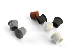 Montage Abdeckkappe Abdeckung für 10mm Loch Braun, 100 Stk. Kappe