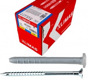 200x Kołki szybkiego montażu kołek z kołnierzem 6x60 KLIMAS SM6x60K Wkręt-met