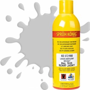 Ko 372 Lakier akrylowy kryjący RAL 7035 szary jasny półmat 400ml farba w spray'u