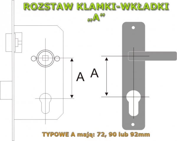 Klamka do drzwi bezpieczna TOTAL PATYNA LEWA 92mm