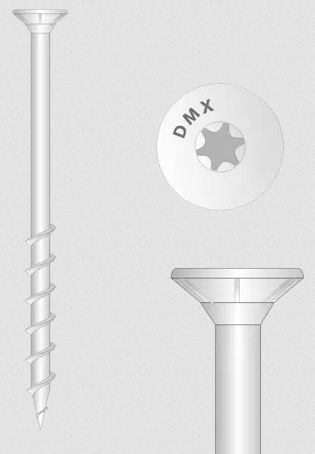 Wkręty do gazobetonu stożek TX 8x80 suporexu 50szt wkręt
