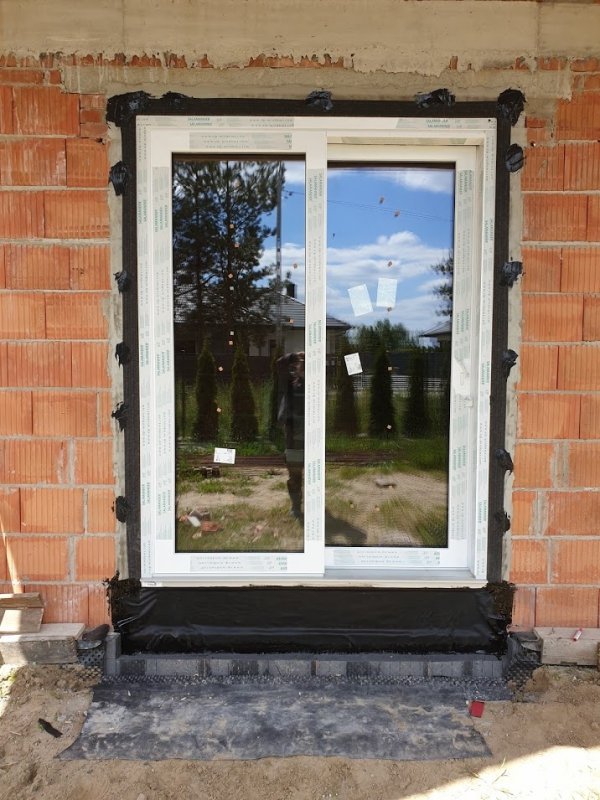 Taśma EPDM Pełny klej 20cm/20m folia membrana okna