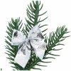 Kokardki Błyszczące Srebro 12szt KR1184A [100opak]
