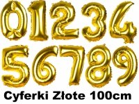 Balloons Numbers Gold 100cm