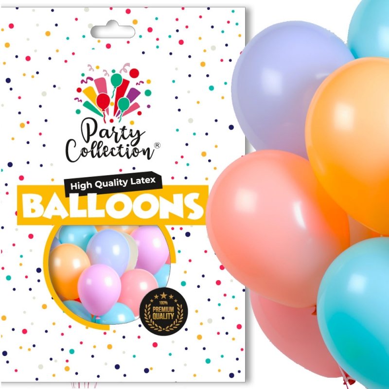 Balony Pastel MIX 14" 50szt KR539B [10opak]