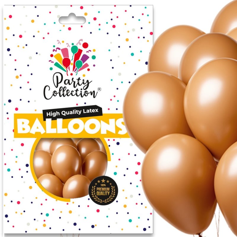 Balony Vintage Karmelowy 14" 50szt KR649-18 [10opak]