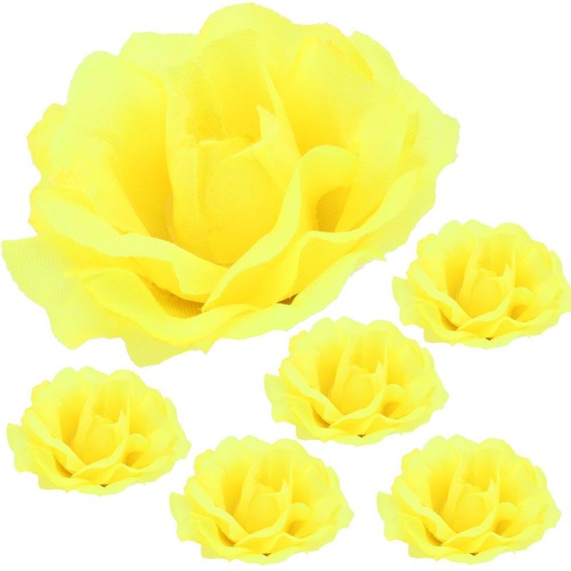 Główka Róża 6szt Żółty [20opak]