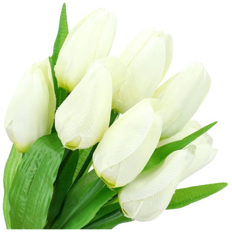 Bukiet Tulipanów Ecru Materiałowe [10 sztuk]