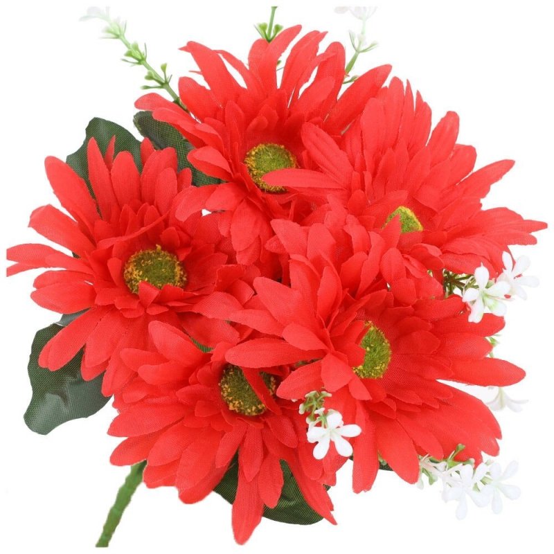 Gerbera Bukiet Kwiatów Czerwonych [ 10szt ]