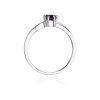 Pierścionek złoty 585 z brylantami 0,03ct ametystem 0,50ct W-94