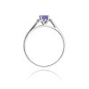 Pierścionek złoty 585 z brylantami 0,05ct tanzanitem 0,40ct W-5