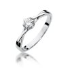 Pierścionek złoty 585 z brylantem 0,23ct W-340b zaręczynowy