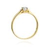 Pierścionek złoty 585 z brylantem 0,18ct zaręczynowy W-381