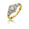 Pierścionek złoty 585 z brylantami 0,19ct zaręczynowy W-412