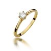 Pierścionek złoty 585 z brylantem 0,15ct zaręczynowy W-365
