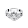 Pierścionek złoty 585 z brylantami 0,19ct zaręczynowy W-412