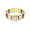 Pierścionek złoty 585 z brylantem 0,18ct zaręczynowy W-381