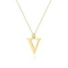 Łańcuszek złoty 585 literka J brylant 0,005ct zawieszka