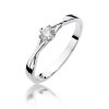 Pierścionek złoty 585 z brylantem 0,12ct zaręczynowy W-340
