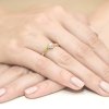 Pierścionek złoty 585 brylanty 0,15ct zaręczynowy W-62