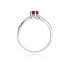 Pierścionek złoty 585 z brylantami 0,01ct rubinem 0,60ct W-74